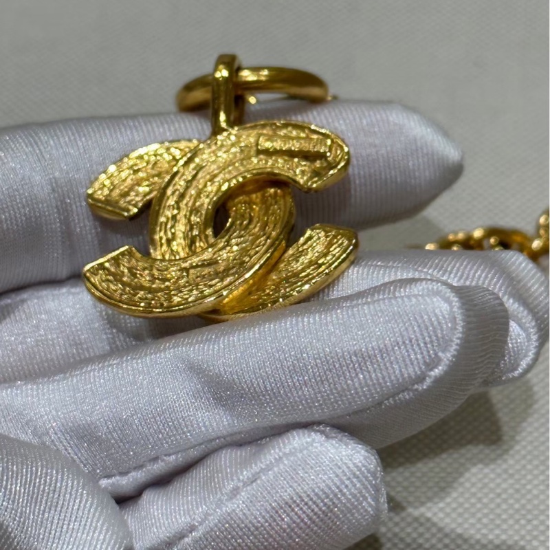 Chanel 小鳥系列項鍊 vintage 格菱紋-19