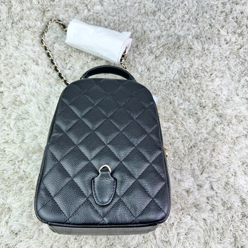 香奈兒 CHANEL 24C 新款mini荔枝金釦小書包 雙肩後背包 斜背包 ⭕️全新⭕️全配⭕️芯片款⭕️膠膜未撕⭕️-7