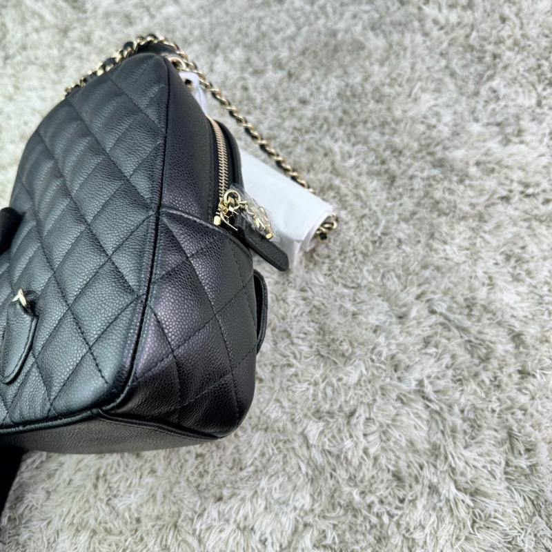 香奈兒 CHANEL 24C 新款mini荔枝金釦小書包 雙肩後背包 斜背包 ⭕️全新⭕️全配⭕️芯片款⭕️膠膜未撕⭕️-12