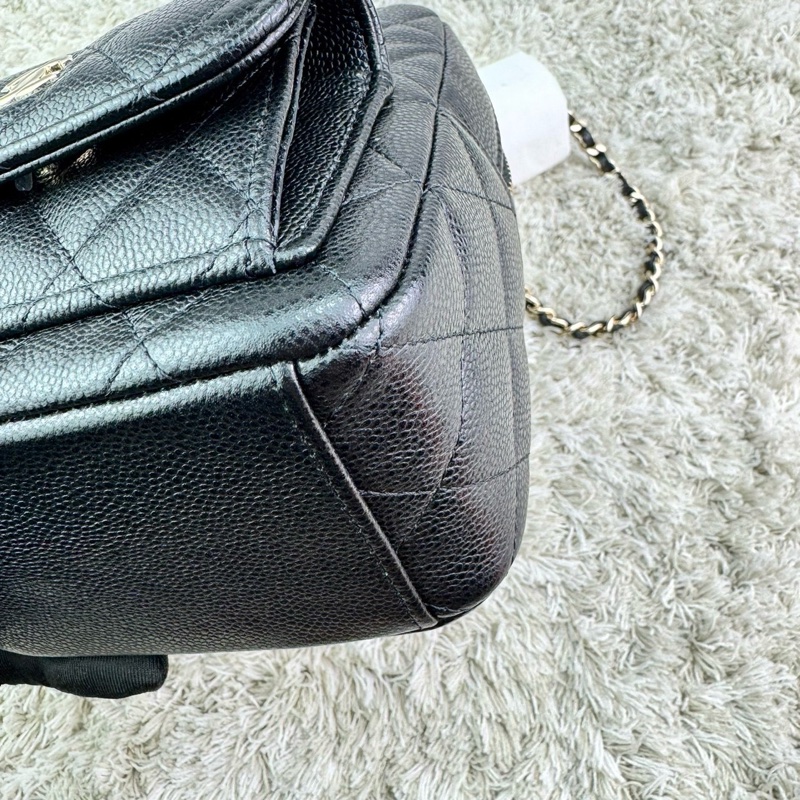 香奈兒 CHANEL 24C 新款mini荔枝金釦小書包 雙肩後背包 斜背包 ⭕️全新⭕️全配⭕️芯片款⭕️膠膜未撕⭕️-17