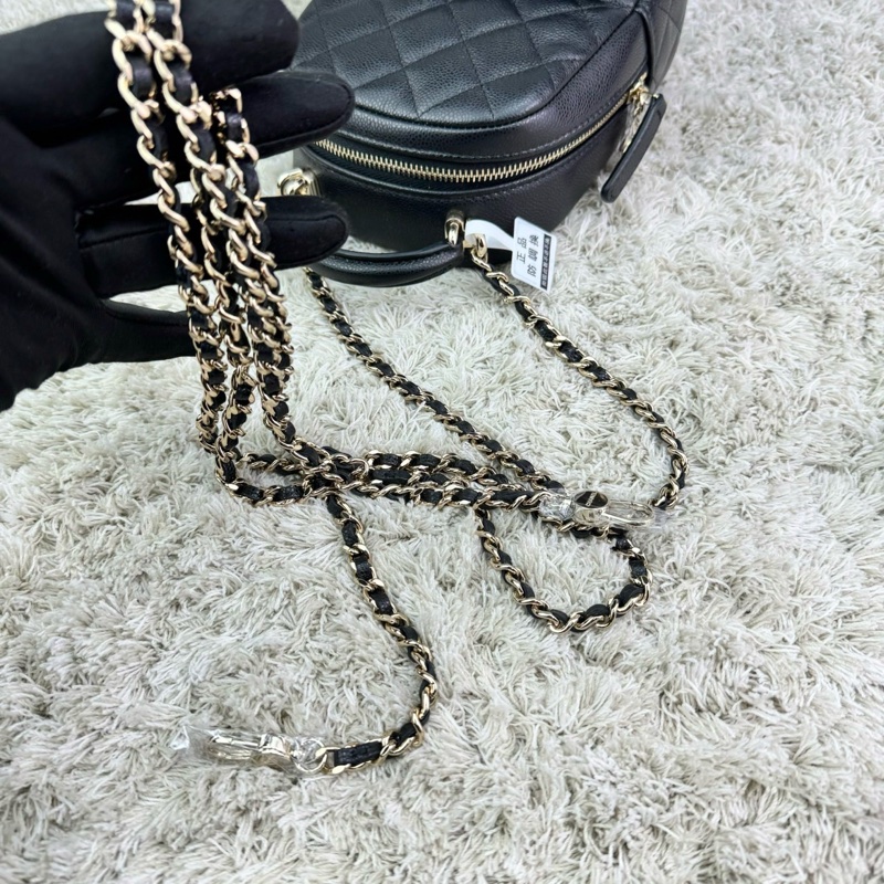 香奈兒 CHANEL 24C 新款mini荔枝金釦小書包 雙肩後背包 斜背包 ⭕️全新⭕️全配⭕️芯片款⭕️膠膜未撕⭕️-24