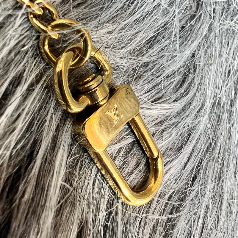 LV N58009 棋盤格 金鍊 小包 零錢包 麻將包 小廢包-12