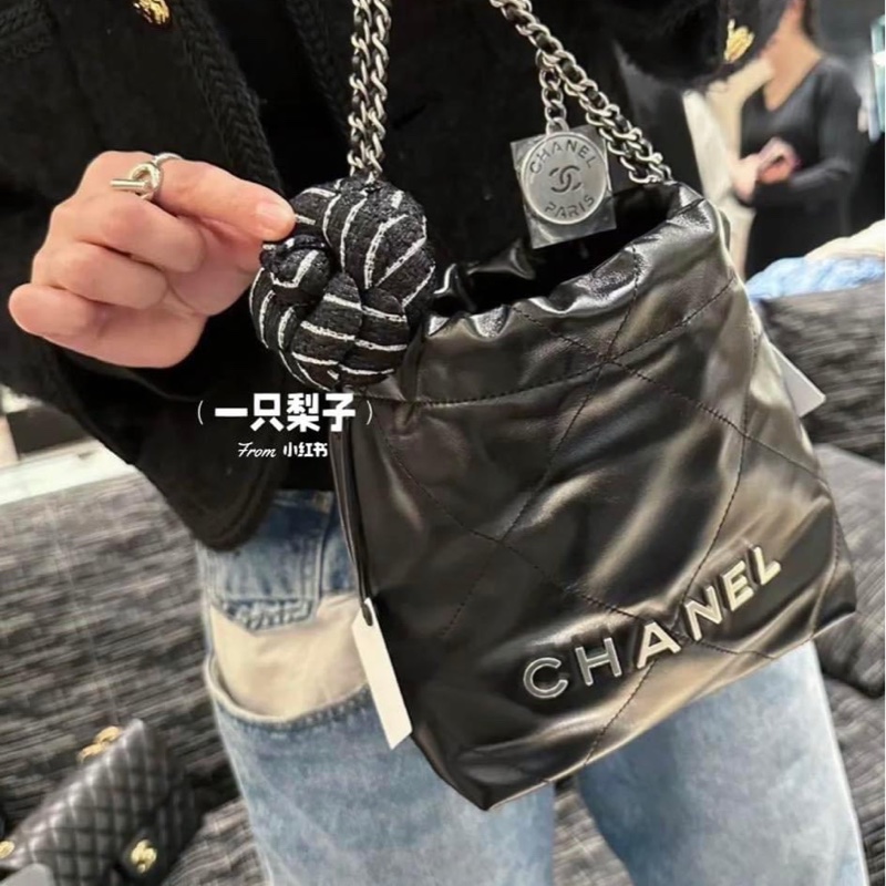 (售出❤️)全新香奈兒Chanel mini 22bag 22包 垃圾袋-5