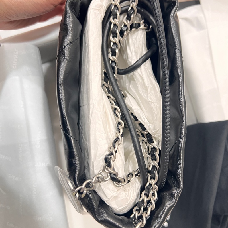 (售出❤️)全新香奈兒Chanel mini 22bag 22包 垃圾袋-12