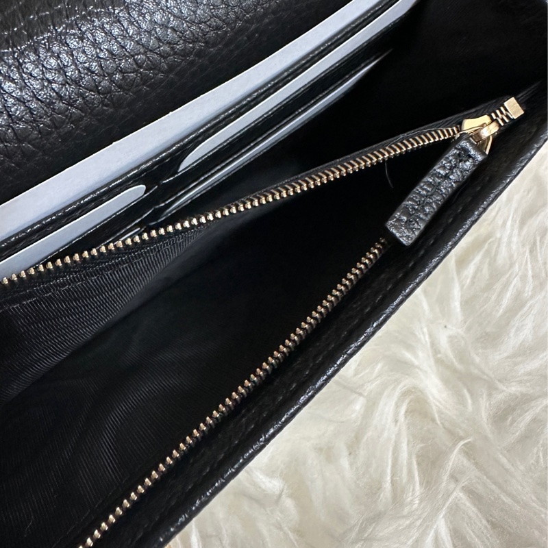 【GUCCI 古馳】598211 經典SOHO系列鍊帶WOC手拿/斜背包(黑色)-11