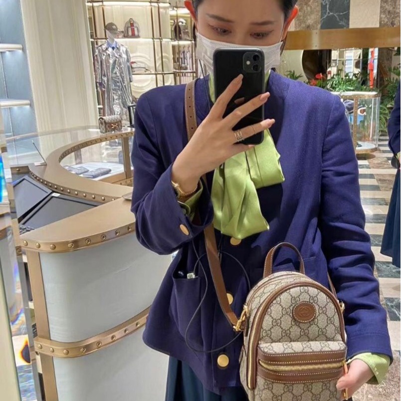 GUCCI 725654 迷你後背包/斜背包-0