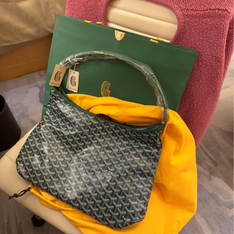 ❌sold❌goyard hobo綠色購物袋媽咪包-1