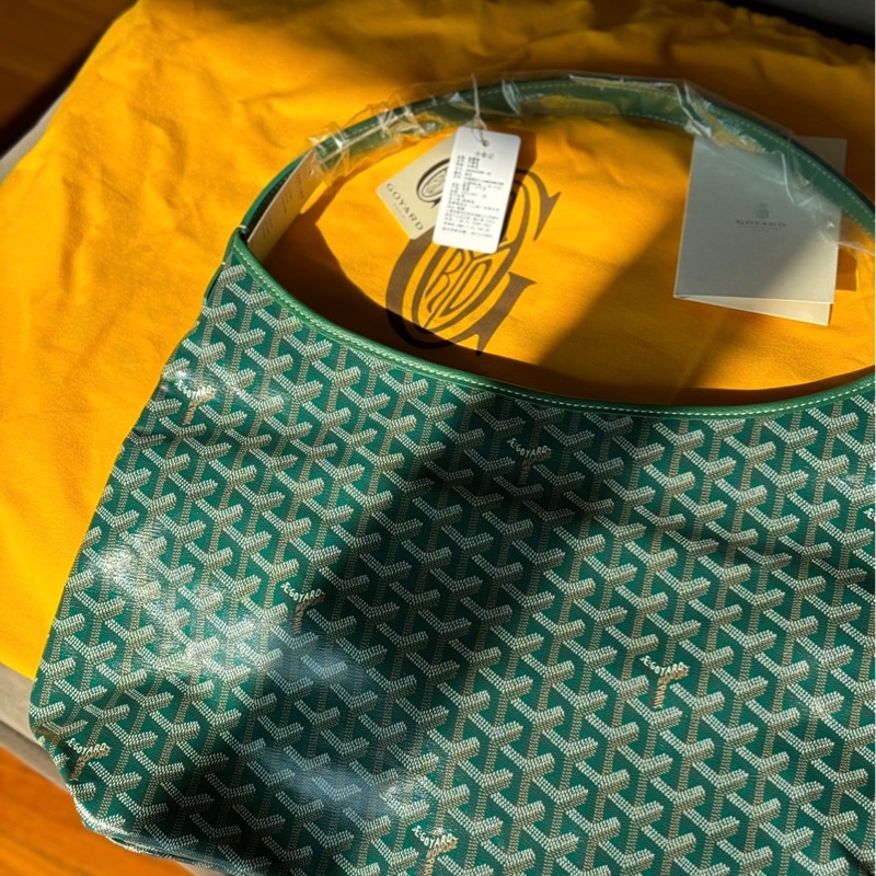 ❌sold❌goyard hobo綠色購物袋媽咪包-0