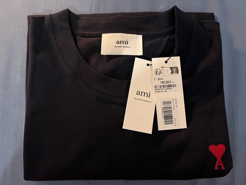 （全新）Ami Paris愛心A刺繡logo 尺寸L-0