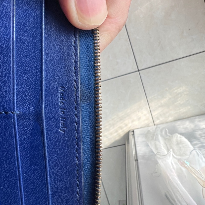 Celine 雙色拼接長夾-6