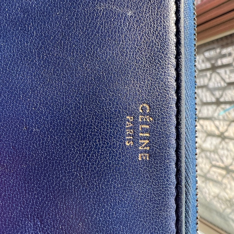 Celine 雙色拼接長夾-8