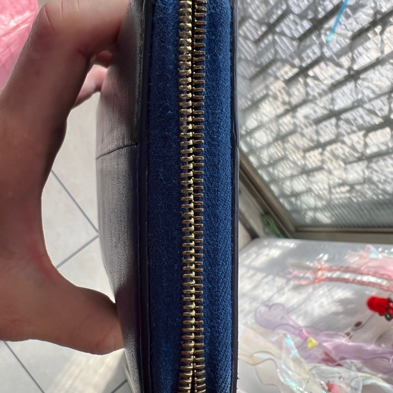 Celine 雙色拼接長夾-11