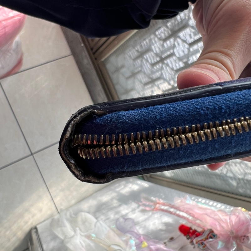 Celine 雙色拼接長夾-17