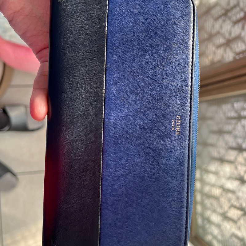 Celine 雙色拼接長夾-20