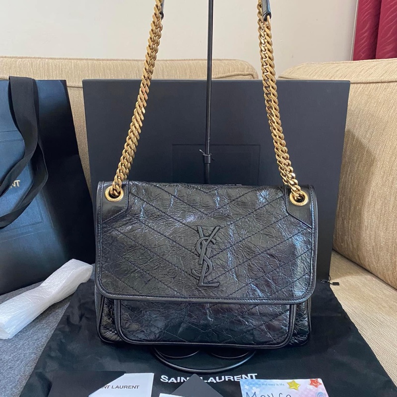 YSL NIKI 中號 金鏈肩包-5