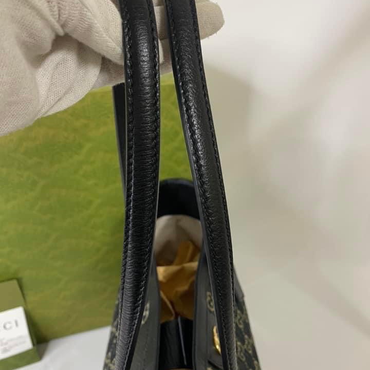 GUCCI 丹寧牛仔托特包-19