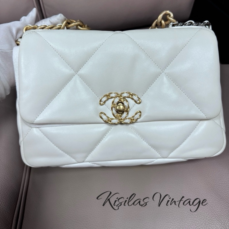 Chanel 19 bag 白色-0
