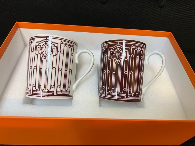 Hermes 愛馬仕 H Deco 馬克杯對杯（全新禮盒包裝）-2