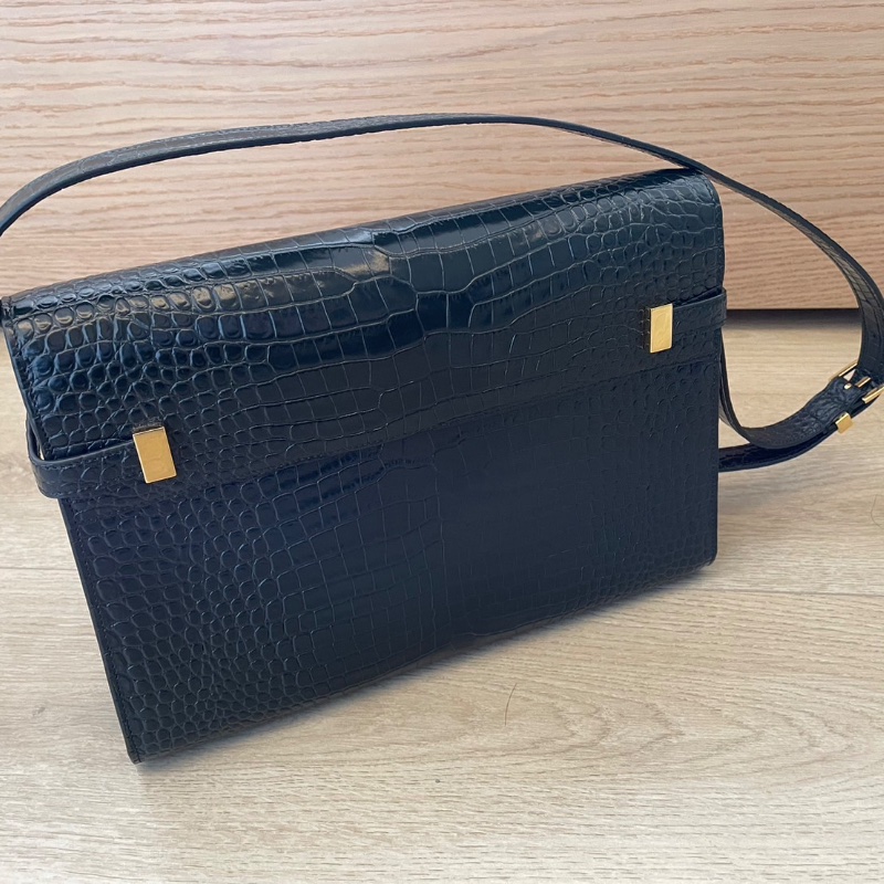 YSL曼哈頓包Manhattan＿中號鱷魚壓紋-1