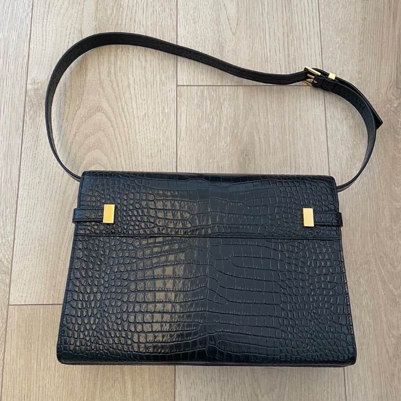 YSL曼哈頓包Manhattan＿中號鱷魚壓紋-3