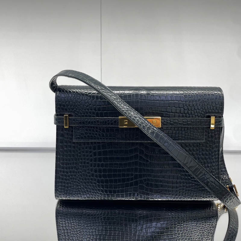 YSL曼哈頓包Manhattan＿中號鱷魚壓紋-4