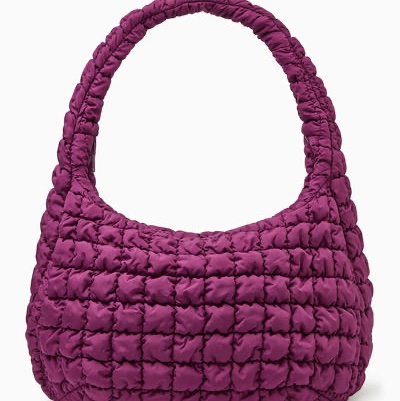 COS雲朵包最大號當季紫色 日本購入有購證-1