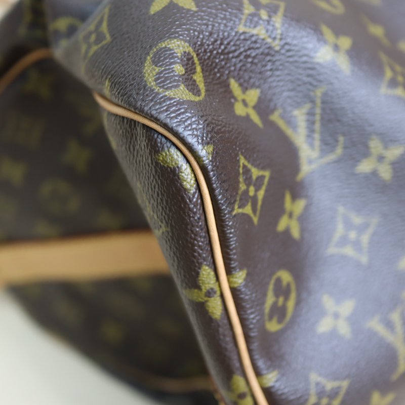LOUIS VUITTON LV 路易威登 #726 KEEPALL 50 原花 老花 字紋 手提包 健身包 行李袋 旅行袋M41416 二手-5
