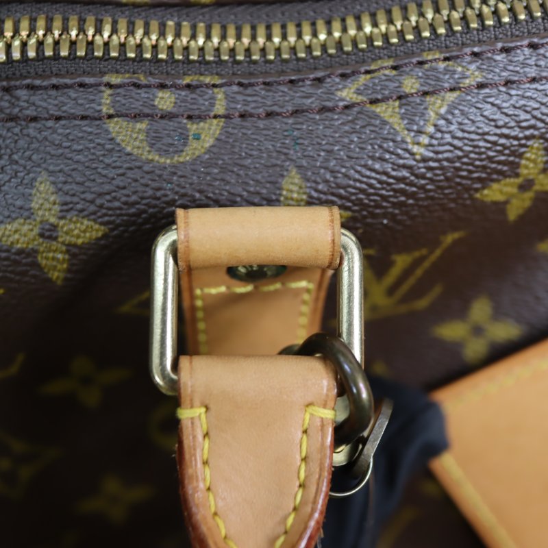 LOUIS VUITTON LV 路易威登 #726 KEEPALL 50 原花 老花 字紋 手提包 健身包 行李袋 旅行袋M41416 二手-12