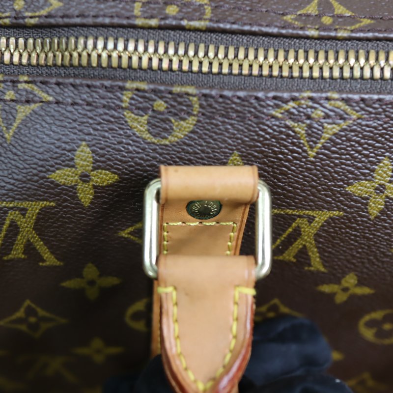 LOUIS VUITTON LV 路易威登 #726 KEEPALL 50 原花 老花 字紋 手提包 健身包 行李袋 旅行袋M41416 二手-14