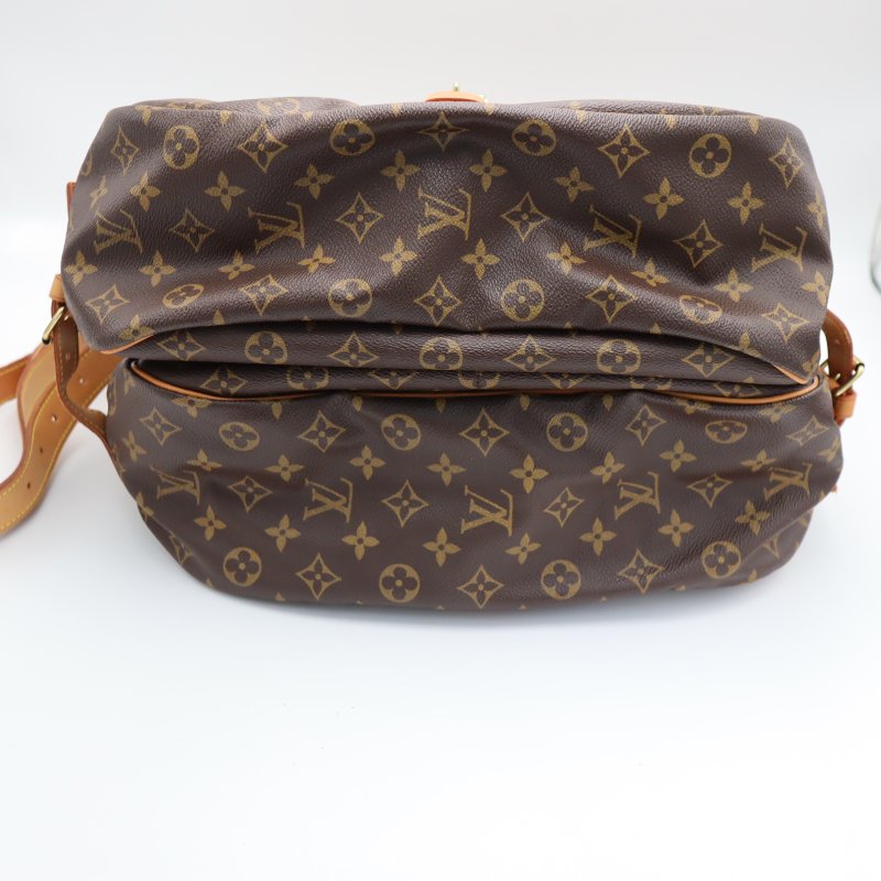 LOUIS VUITTON LV 路易威登 #1627 原花肩背馬鞍包 Saumur 35 M42254 二手-3
