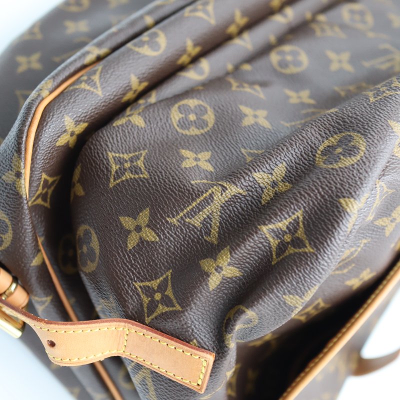 LOUIS VUITTON LV 路易威登 #1627 原花肩背馬鞍包 Saumur 35 M42254 二手-7