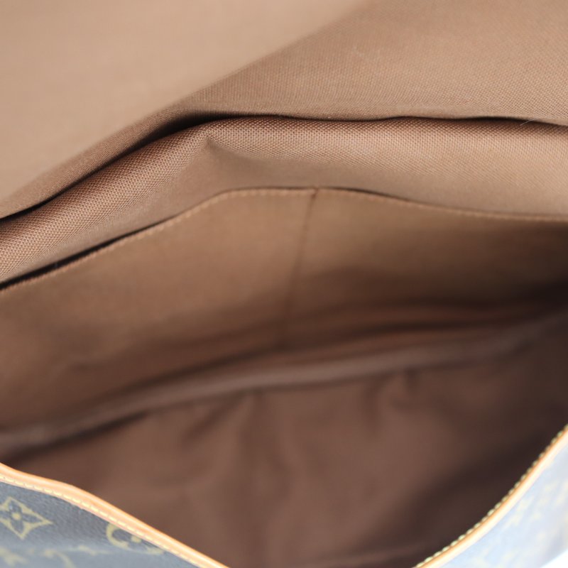 LOUIS VUITTON LV 路易威登 #1627 原花肩背馬鞍包 Saumur 35 M42254 二手-10