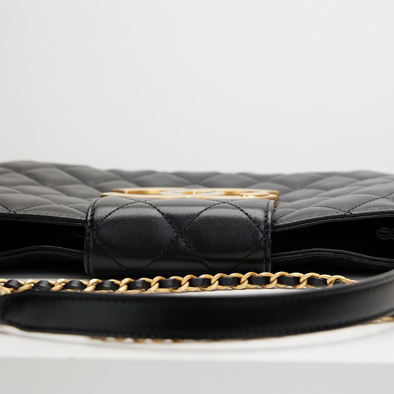 Chanel 24C 大logo法棍鍊條包-13