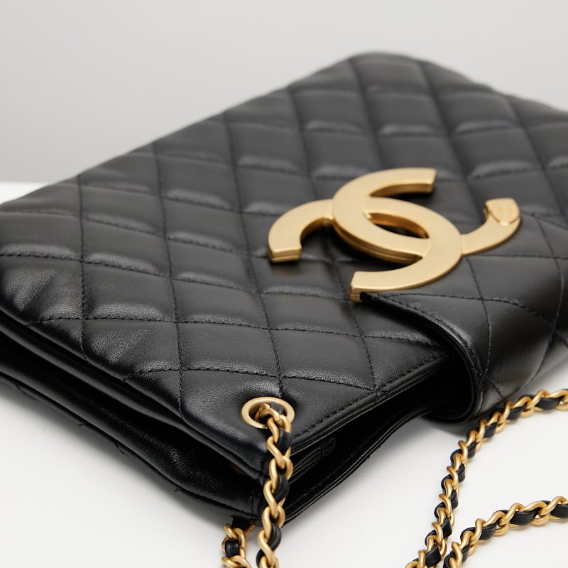 Chanel 24C 大logo法棍鍊條包-15