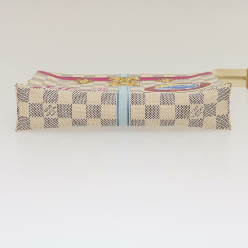 【日本直送】路易威登 Damier Azur Poche 廁所 26 袋 M41438 LV 正品 ak181A-5