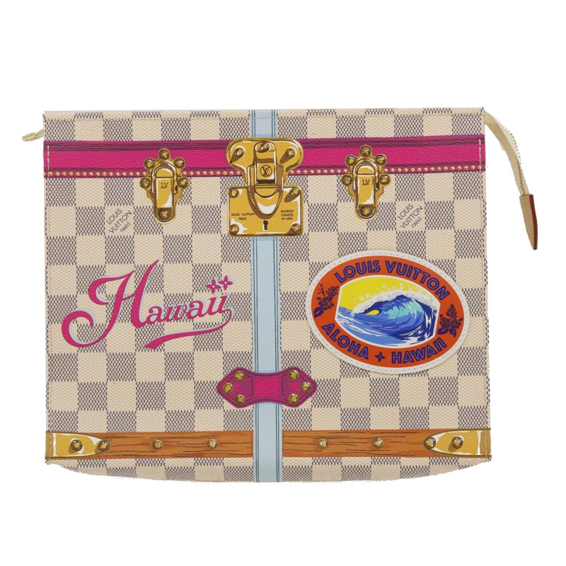 【日本直送】路易威登 Damier Azur Poche 廁所 26 袋 M41438 LV 正品 ak181A-12