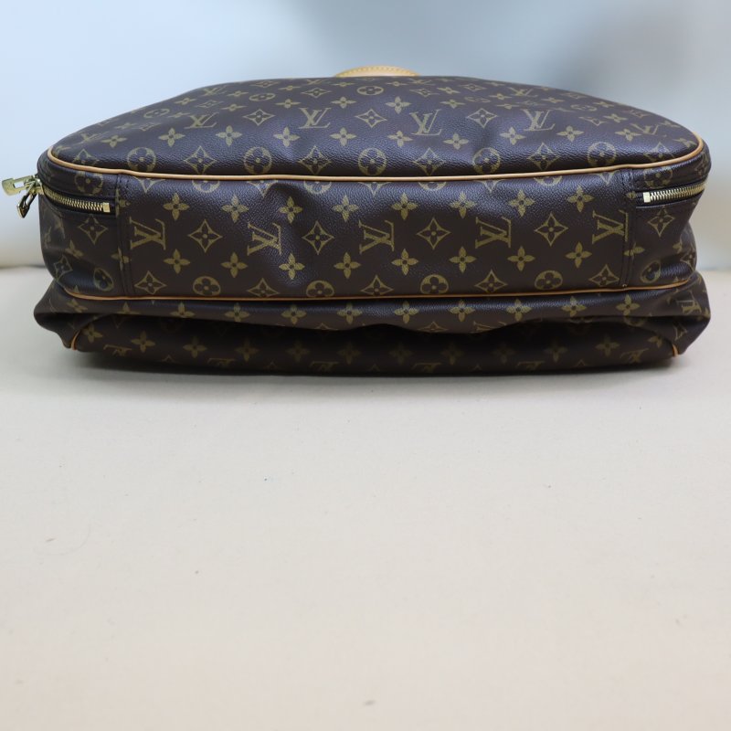 LV 原花老花 #1687大款大珍包旅行袋行李箱登機箱 Alize 24Heures Boston Travel Bag M41399 二手-4