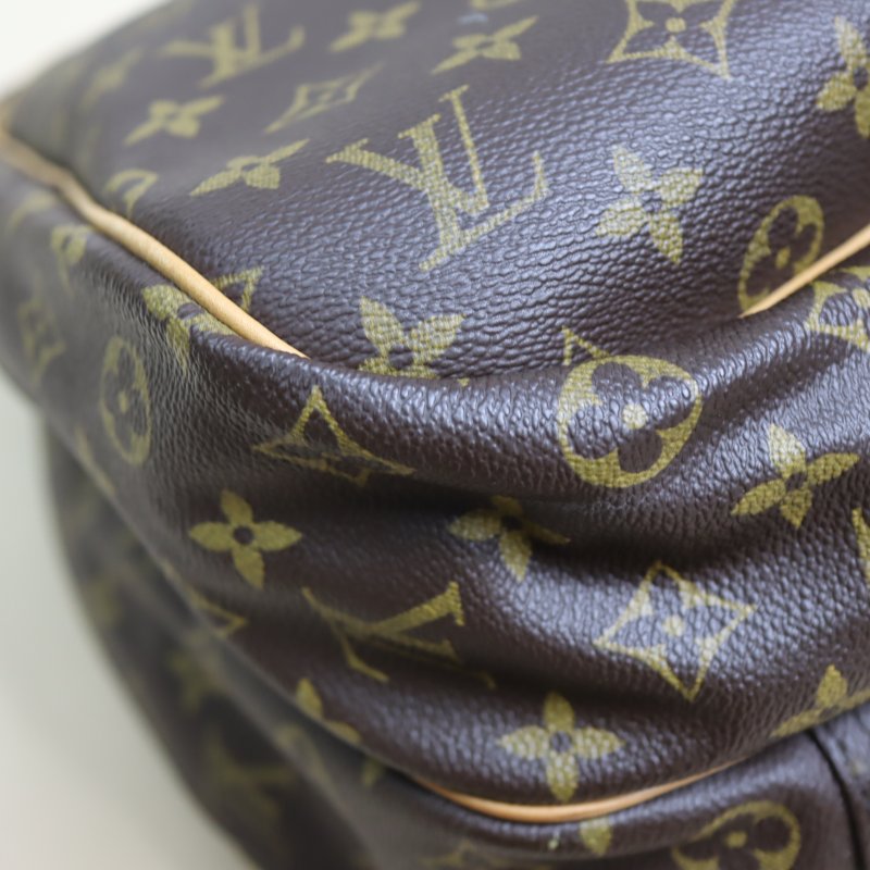 LV 原花老花 #1687大款大珍包旅行袋行李箱登機箱 Alize 24Heures Boston Travel Bag M41399 二手-7