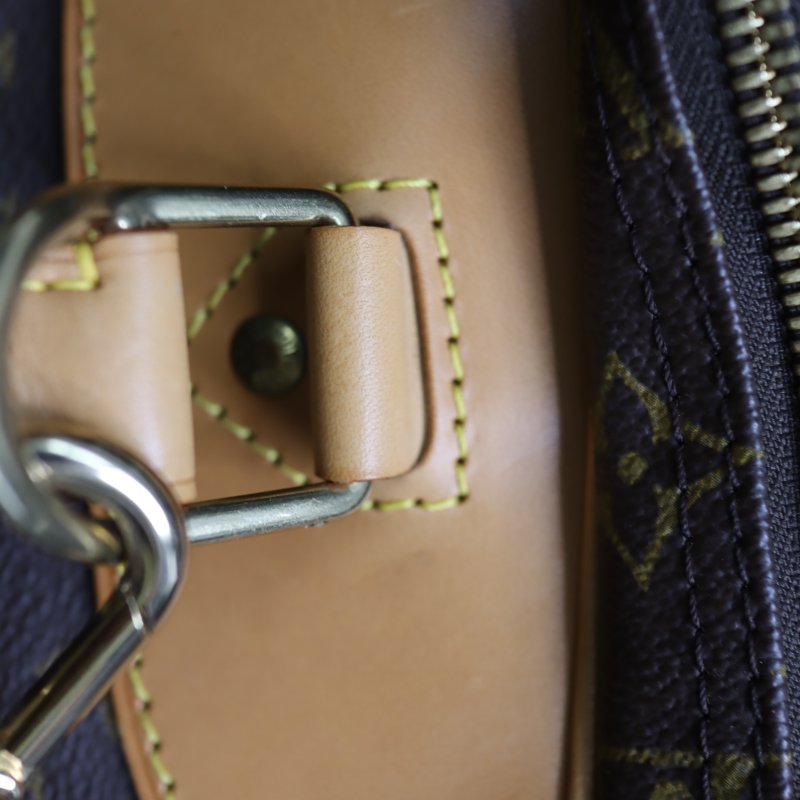 LV 原花老花 #1687大款大珍包旅行袋行李箱登機箱 Alize 24Heures Boston Travel Bag M41399 二手-13