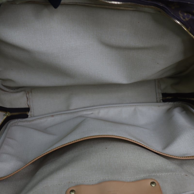 LV 原花老花 #1687大款大珍包旅行袋行李箱登機箱 Alize 24Heures Boston Travel Bag M41399 二手-15