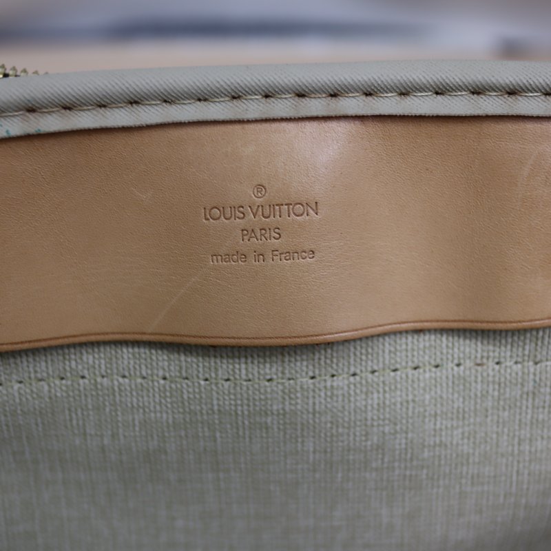 LV 原花老花 #1687大款大珍包旅行袋行李箱登機箱 Alize 24Heures Boston Travel Bag M41399 二手-16