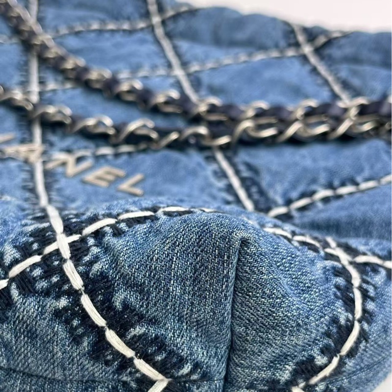 Chanel 購物包 香奈兒 24P  22bag 牛仔包-3