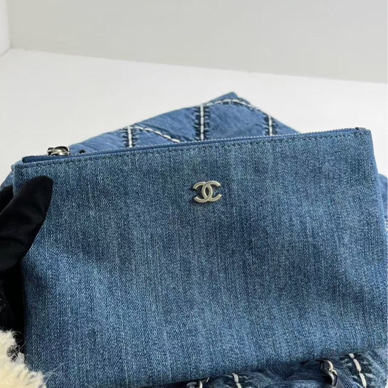 Chanel 購物包 香奈兒 24P  22bag 牛仔包-13