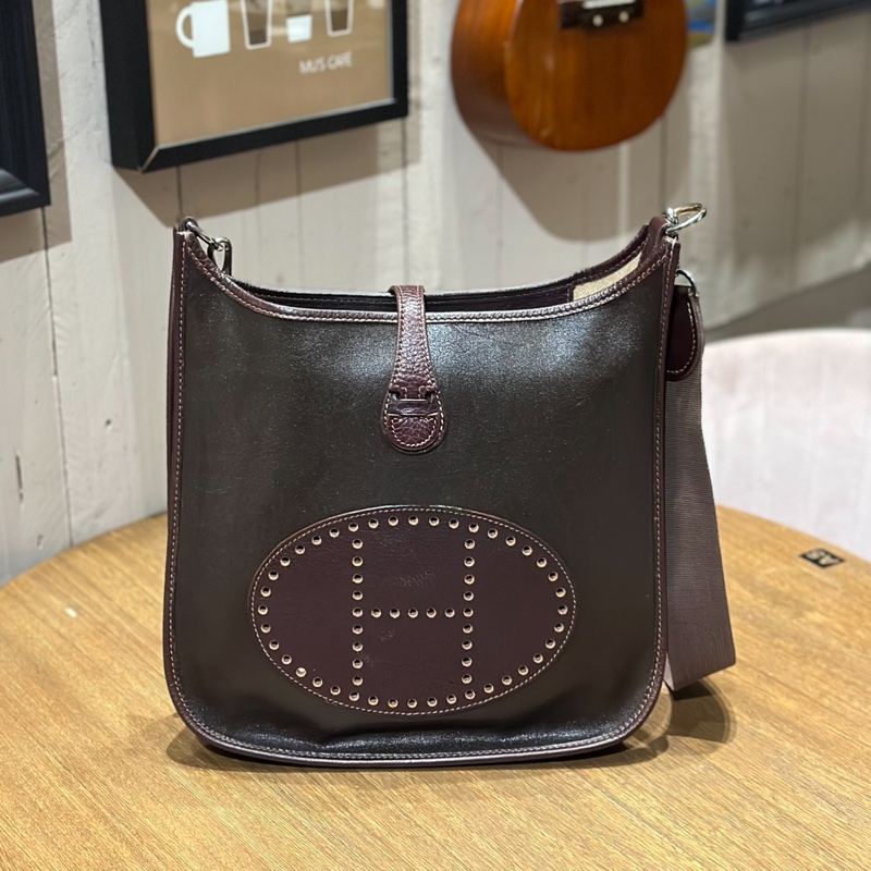 🔥稀有拼色款釋出🔥 #Hermes #伊芙琳 #Evelyne 29 烏木色 x 深棕色-2