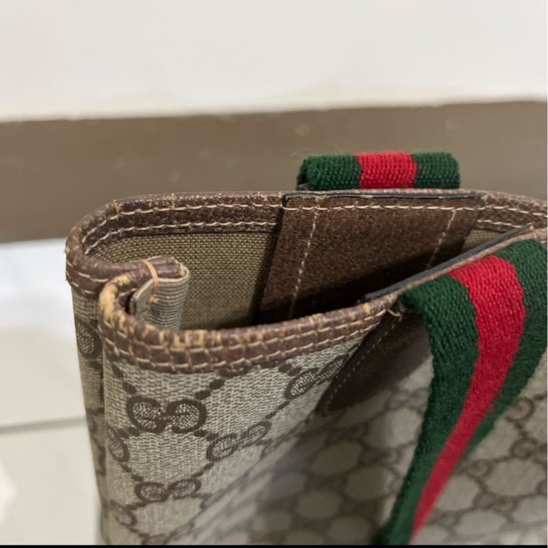 Gucci老花 托特包 中古版～-12