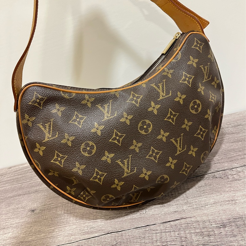 LV 經典老花可頌包/豌豆包-0