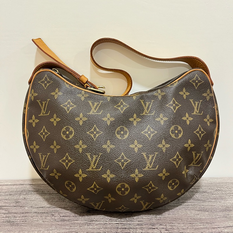 LV 經典老花可頌包/豌豆包-17