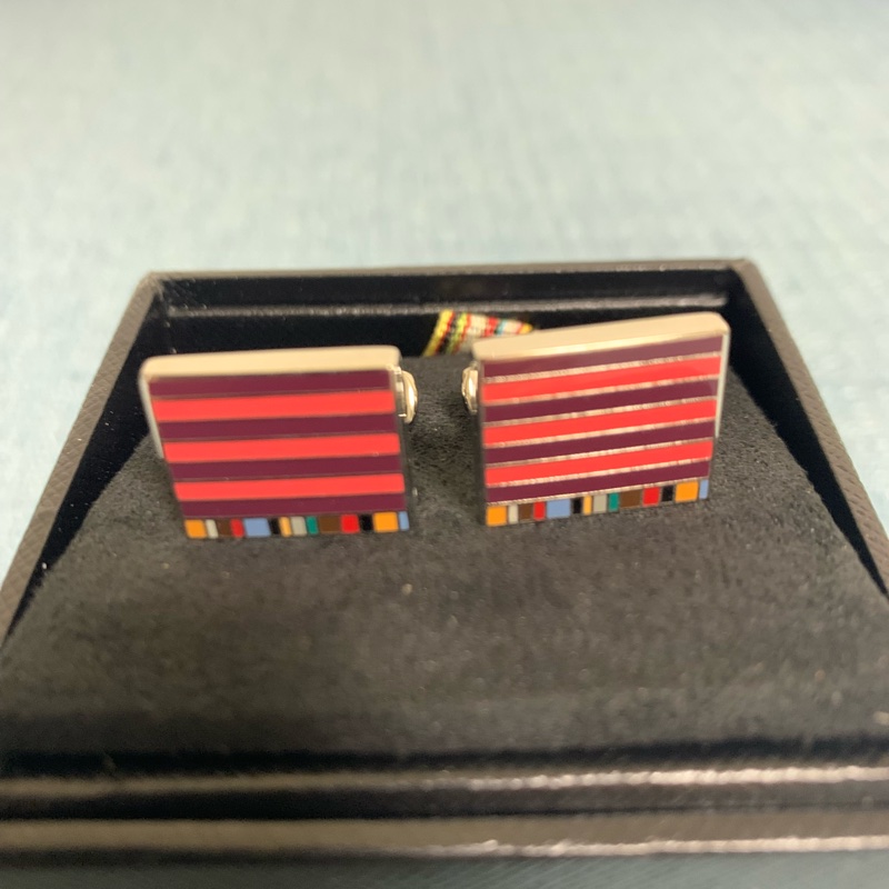 paul smith 袖扣 條紋-1