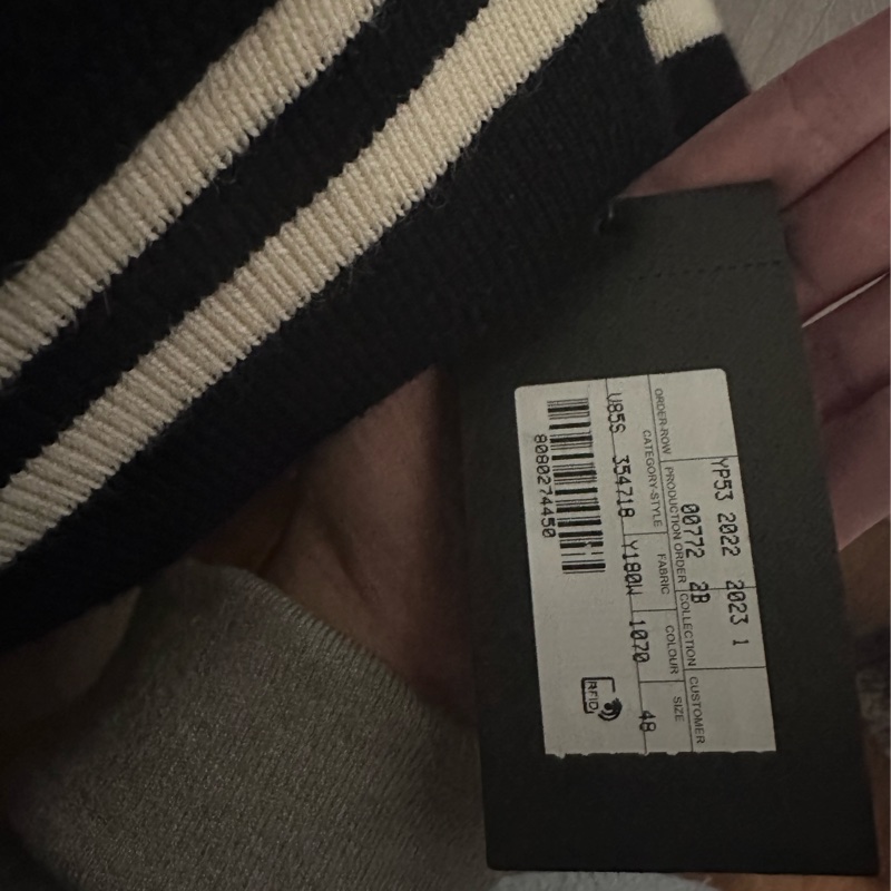 ysl  Saint Laurent Teddy 經典黑白羊毛棒球外套-7