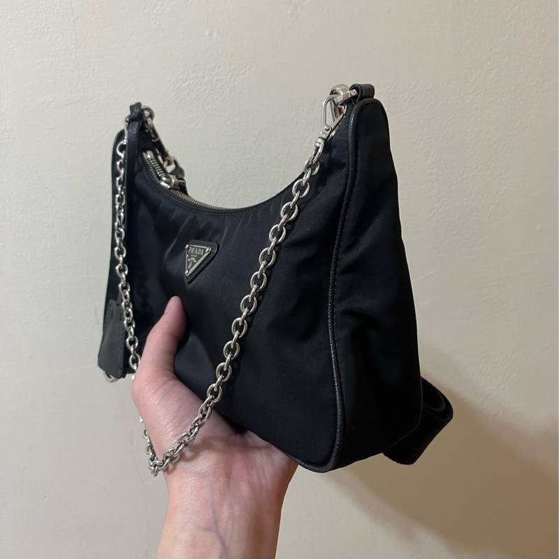 Prada 三合一hobo 100%正品 美包狀況佳-2